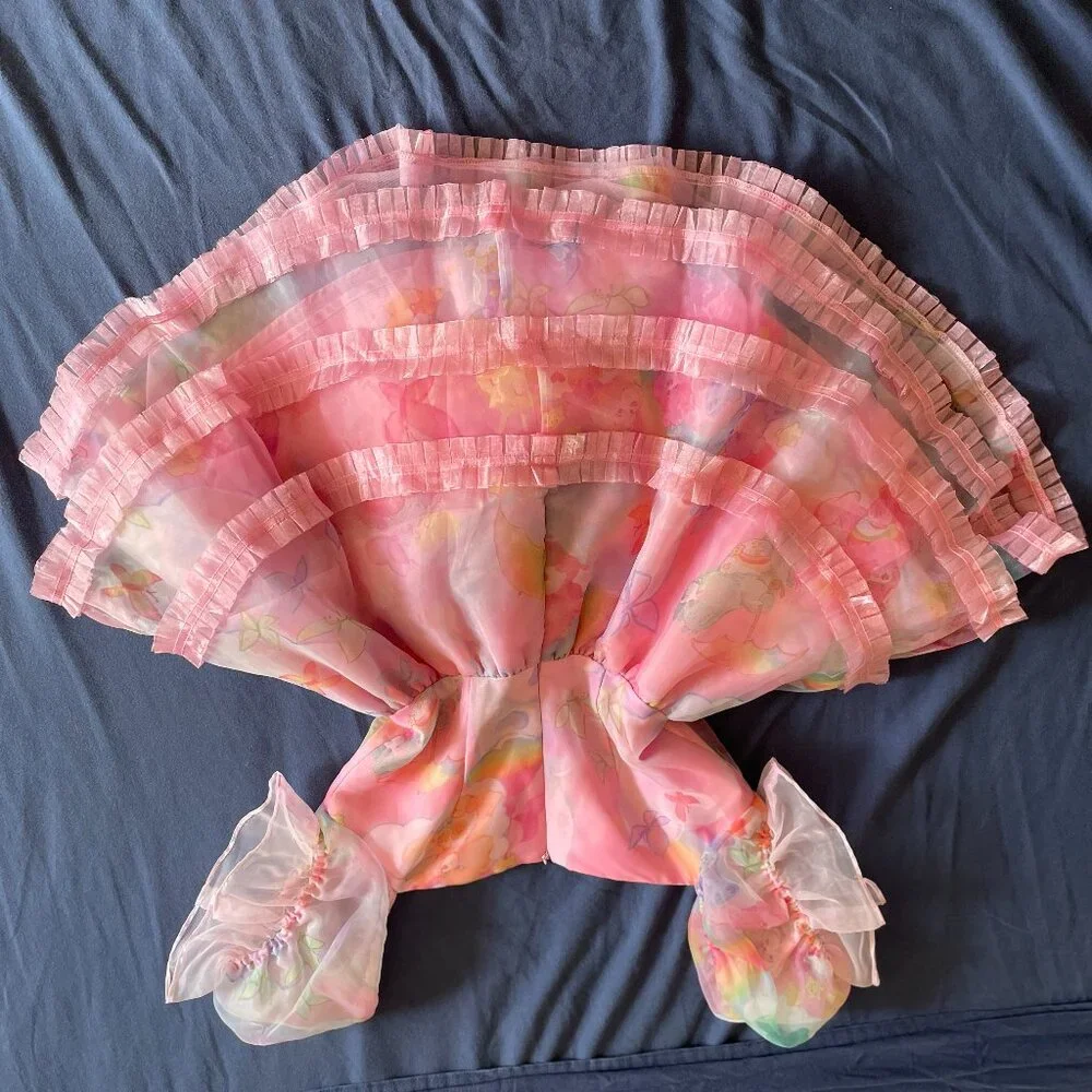 Dolls Kill x Care Bears Organza Printed Mini Dress - Pink - Picture 9 of 9